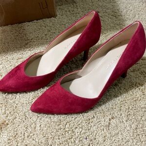 Marc Fisher brand new Tuscany pump dark red suede heels size 6